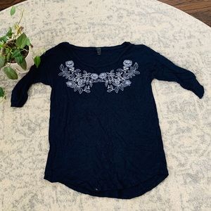 J.Crew Embroidered Shirt